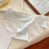 Ropa Interior de Algodón Puro para Mujer con Dulce Estampado Floral, Cintura Media Extendida, Entrepierna Antibacteriana 10A, Calzones Transpirables para Mujer