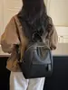 Mochila casual, de nicho, color liso para mujer, 2026, moderna, artística, ligera, mochila para estudiante, bolsa de viaje y almacenamiento