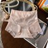 Calcinha feminina de cintura alta rendas elegante jacquard confortável envolto no quadril antibacteriano amoreira virilha de seda pequeno boxer cuecas embrulhadas no quadril