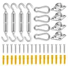 Accesorios para Red de Sombreo de Acero Inoxidable 304, Accesorios de Acero Inoxidable para Vela de Sombreo, Tensor de Hebilla en Forma de Diamante, Accesorios para Toldo de Sombreo