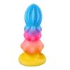Flor de calabaza color tapón anal salir juguete sm con forma de pene masturbador femenino juguetes sexuales para adultos