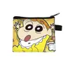 Nuevo Monedero de Crayon Shin-chan Bolsa de Monedas con Cremallera de Dibujos Animados Linda Bolsa Pequeña de Almacenamiento para Estudiantes Venta al por Mayor
