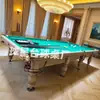 Mesa de Billar Rusa para Uso Doméstico, Snooker, Estándar Americano, Mesa de Billar Comercial de Piedra de Grafito Acero, Mesa de Billar Estilo Ruso