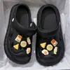 En stock Sandalias de Malla con Fondo de Liberación Rápida para Mujer Zapatos de Montón Mujer Nuevo Verano Mierda Playa 2024 Agujero Grueso