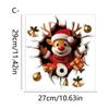 Papai Noel Boneco de Neve Adesivo de Vaso Sanitário Natal Supermercado Banheiro Vaso Sanitário Decoração de Atmosfera Festiva Adesivo de PVC