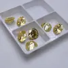Amarelo Ganso Zircônia Redonda Pedra Solta Pedra Preciosa Amarela Clara Joias Anel Brincos Pingente Pedra Principal Sem Cravação DIY