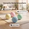 Pelota de silicona para fascia Amazon, pelota de masaje resistente al desgaste para todo el cuerpo, hombro, cuello y relajación de pies, pelota de yoga, venta al por mayor con logo impreso en seda