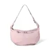 Nova Bolsa Transversal com Design de Nicho, Estilo Minimalista Preguiçoso, Bolsa de Nylon Leve Formato Bolinho, Bolsa de Ombro Versátil de Grande Capacidade