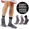 Nuevos calcetines de lana merino para hombre de importación, felpa completa, gruesos, cálidos, para otoño e invierno, deportes, ocio, color liso, calcetines de senderismo