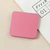 Espelho Pequeno Dobrável Rosa Personalizado, Espelho de Bolso Mini Ampliador Portátil de Dupla Face, Espelho de Maquiagem