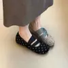 Zapatos de Salón Mary Jane Redondos Retro con Lunares para Mujer 2026 Nuevos Bailarinas de Otoño Wanwan Zapatos Planos Mary Jane
