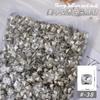 Joyería para Uñas Diamante Transparente Corazón de Melocotón Explosivo Cristal de Cristal Blanco Joyería Manicura Lote Completo Punta de Mariposa Diamante