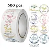 Pegatinas de agradecimiento, pegatinas especiales para empaque de regalos domésticos y sellado de comida para llevar, pegatinas de etiquetas autoadhesivas al por mayor