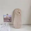 Calcetines de Malla para Aire Acondicionado para Mujer Calcetines Cortos de Corte Bajo Invisibles de Silicona Antideslizantes Sin Deslizamiento en el Talón Estilo Delgado de Verano Algodón en la Parte Inferior Calcetines Tipo Barco