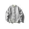 Marca de Moda Americana Masculina North Boundary Outono 2025 Novo Cardigã Suéter Falso de Duas Peças Jaqueta Tricotada com Borda Enrolada Masculina