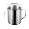 Vaso medidor de boca puntiaguda engrosada de acero inoxidable, 0,5-2 L, vaso medidor de laboratorio antiyodo, vaso medidor para hornear leche, té y escala