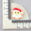 Accesorios de Navidad Resina Alce Árbol de Navidad Muñeco de Nieve DIY Pegamento Crema Accesorios para Funda de Teléfono DIY Accesorios para el Cabello Accesorios para Sombrerería