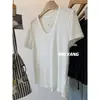 Camiseta Básica Sencilla de Cuello Redondo y Manga Corta para Mujer, Color Sólido Versátil Hombro Normal Verano Moda Dopamina Top