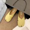 Mules de Punta Abierta para Mujer, Nuevas Sandalias Planas Retro Verano 2025, Mules Versátiles Estilo Hada