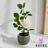 Novo Flor de Rosa de Cabeça Única Pequeno Bonsai Flor Artificial Flor Falsa Sala de Estar Buquê Arranjo de Flores Decoração de Flor de Seda