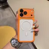 Aplicable para Apple 18ProMax Ventana Grande Transparente Magnética Funda para Teléfono iPhone 17 Cobertura Completa Resistente a Caídas 16 Cubierta Protectora