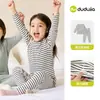 Conjunto de ropa interior para niños Dudu, pijama de otoño para niños, tops y pantalones de otoño para niñas, ropa para bebés y niños, ropa abrigada de otoño e invierno