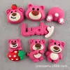 Acessórios de Presilha de Cabelo Infantil, Capa de Celular para Geladeira, Enfeites de Cabelo, Acessórios de Resina Urso Morango Cola Creme DIY, Adesivos Atacado