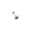 Aretes de Aleación de Titanio F136 con Circonita, Tachuelas para Cartílago, Tachuelas para Labio, Tachuelas Ciliares de Titanio G23 con Rosca Interna, Joyería para Piercings Corporales