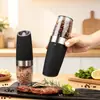 Molino de Pimienta Eléctrico Acero Inoxidable Inducción por Gravedad Hogareño Cocina Botella para Moler Condimentos Suministro Exclusivo Transfronterizo
