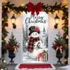 Cortina de puerta de Navidad, tela de fondo de puerta de poliéster, decoración de puerta para fiestas festivas, venta al por mayor transfronteriza, admite diseños personalizados basados en imágenes proporcionadas