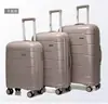Set de Equipaje Personalizado de PP de Tres Piezas para Viajes de Ocio, Maleta de Carrito de Gran Capacidad con Candado de Contraseña