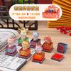 Fofo e Criativo Estilo Chinês Fazer Fortuna Boneco Bambolê Caixa Surpresa Figura de Resina Decoração de Mesa Venda por Atacado
