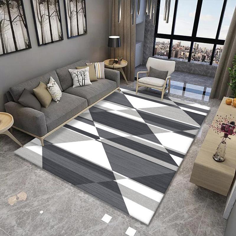 抽象几何地毯,客厅地毯,卧室床边毯,北欧地毯批发,地毯地垫