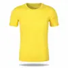 Camiseta de secado rápido con logo personalizado estampado ropa deportiva de secado rápido actividades grupales ropa de clase DIY camisa publicitaria cuello redondo manga corta personalizada