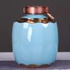 Jingdezhen Botella de Vino de Cerámica Vacía para Uso Doméstico 3kg 5kg 5kg Adorno de Juego de Vino Imperial Olla de Vino Sellada Botella de Vino