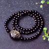 Suministro Pulsera de Obsidiana Dorada Natural Pulsera de Obsidiana Joyería Simple para Pareja para Hombre y Mujer Venta al Mayoreo