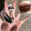 BLACK NANA nueva estrella salvaje impactante labial tipo barro mate aterciopelado blanco no se desvanece fácilmente lipstick económico de ambiente