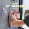 Estante para Pantuflas de Baño para el Hogar, Estante de Drenaje para Baño Montado en la Pared sin Taladro, Almacenamiento Estético para Sala de Estar, Estante para Pantuflas al por Mayor