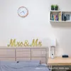 Amazon MR & MRS adornos de letras de madera en inglés decoración del hogar tridimensional accesorios de boda europeos pancarta decoraciones de mesa