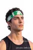 Faixa de cabeça esportiva altamente elástica e de secagem rápida, faixa de suor respirável e absorvente para yoga e fitness, faixa de cabelo antiderrapante