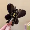 Pinza para el Cabello de Mariposa Estilo Francés para Mujer, Pinza de Tiburón Grande de Gama Alta 2025 Nueva para Recogidos en la Parte Trasera de la Cabeza, Accesorio para el Cabello para Verano