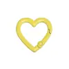 Clips de Resorte Coloridos, Anillas Abiertas Redondas, Anillas de Resorte en Forma de Corazón, Accesorios para Llaveros DIY, Conectores de Aleación