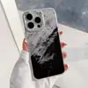 Adequado para Capa de Celular Iphone18Promax Arte Graffiti Preto e Branco Apple 16 Capa Macia 15Pro Dropshipping Estilo Ins