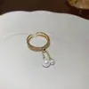 Anillo Geométrico de Circonita Vintage Nicho de Gama Alta Anillo para Dedo Índice Moda Retro Joyería de Lujo Ligero para Mujeres