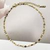 Cadena de Labios Pulsera de Acero de Titanio Brillante y Centelleante de Diseño de Nicho Popular Transfronterizo para Mujer Estilo Minimalista Tobillera Precio de Mayoreo