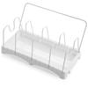 Estante de Almacenamiento de Cocina Estante Ajustable para Tapas de Ollas Estante de Escritorio para Tapas de Ollas Estante Escurridor de Encimera Estante para Almacenamiento de Platos sin Perforaciones