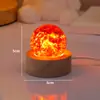 Venta al por mayor transfronteriza de bolas de cristal de hielo agrietado de colores, bolas de cristal de cielo estrellado brillante, luces nocturnas, adornos decorativos de escritorio y luces ambientales