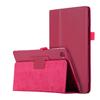 Para Huawei M5 8.4 pulgadas Funda de cuero plana plegable doble SHT-W09/AL09 patrón lichi funda protectora con soporte