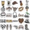 50 piezas pegatinas estéticas de grafiti con estampado de leopardo sexy creativas DIY maleta portátil diario pegatinas impermeables