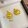Pingente de Ouro de Areia Método Antigo Novo Estilo Chinês Alta Retenção de Cor Girassol hellokitty Pingente da Paz Corrente de Suéter Gato Kitty Mulheres